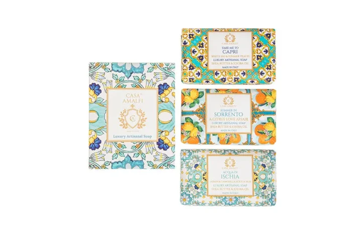 Bomboniera Casa Amalfi Green Maiolica Gift Box 3 Pack