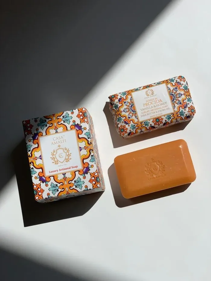 Bomboniera Casa Amalfi Sunset In Procida Maiolica Gift Box 3 pack - immagine 2