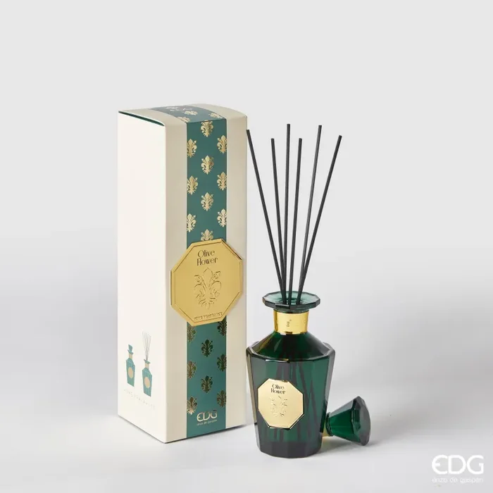Bomboniera EDG Enzo De Gasperi Diffusore con Bastoncini 230 ml Fiori Di Ulivo
