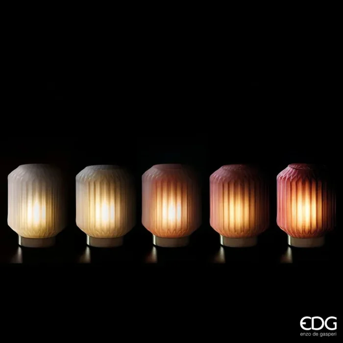 Bomboniera EDG Enzo De Gasperi Lampada Bright con timer 17cm Bianco - immagine 2