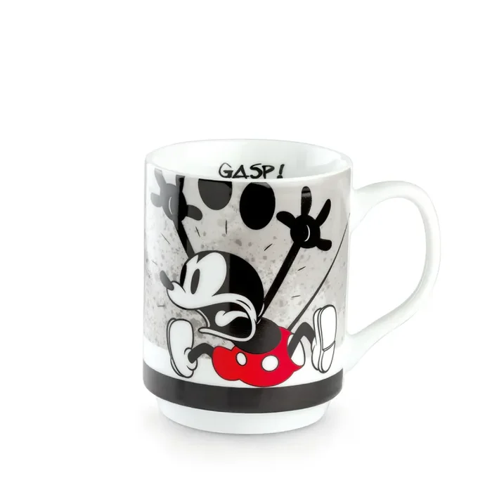 Bomboniera Egan Tazza Mug Impilabile Mickey I Am Grigia 350 ml in Porcellana