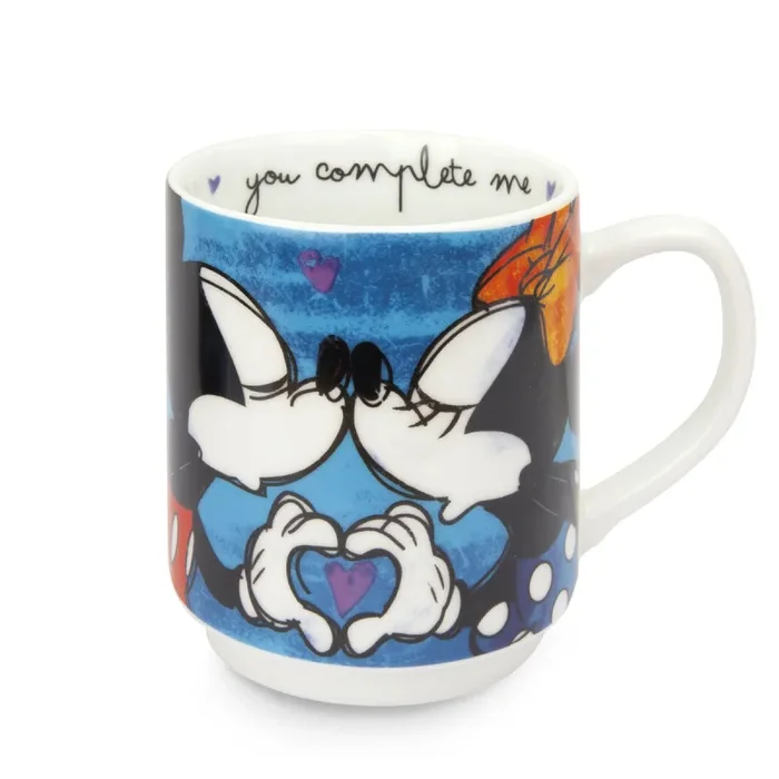 Bomboniera Egan Tazza Mug Impilabile Mickey Mouse in Porcellana Blu