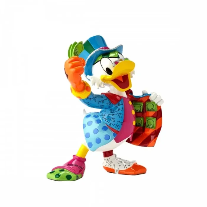 Bomboniera Enesco Statuetta Colorata Zio Paperone by Britto in Resina