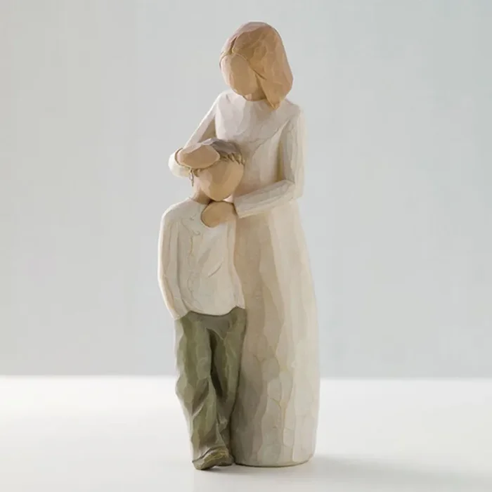 Bomboniera Enesco Statuetta Madre e Figlio in Resina