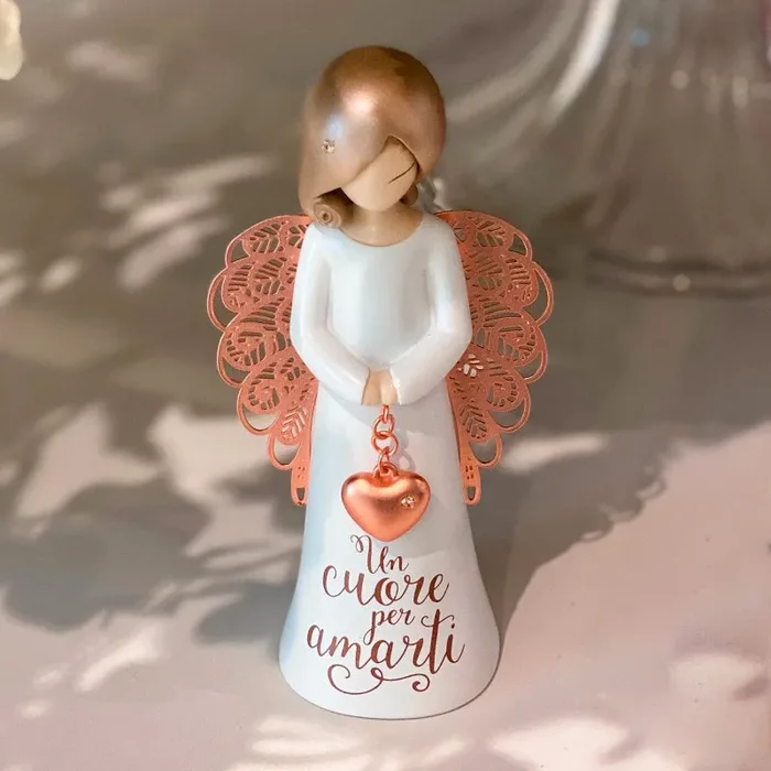 Bomboniera Enesco Statuetta Un Cuore Per Amarti H12,5 cm - immagine 2