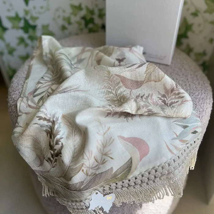 Bomboniera Fiori Di Lena Runner Fantasia con Frange 100×35 Rosa