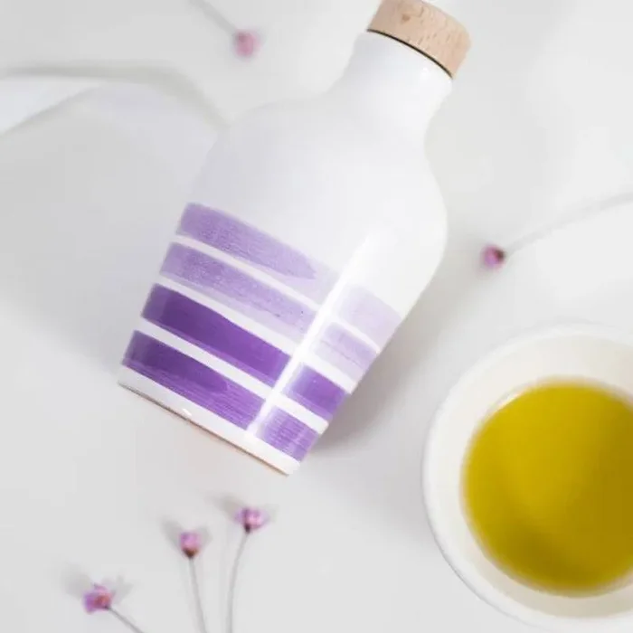 Bomboniera Frantoio Paparella Orcio Orizzonte 100 ml con Piattino Verde - immagine 3