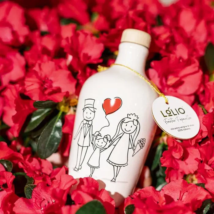 Bomboniera Frantoio Paparella Orcio Special Edition Sposini con Bimba 250 ml - immagine 3