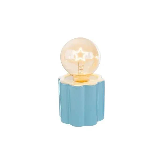 Bomboniera Le Stelle Lampada Porcellana Led Celeste 10×18