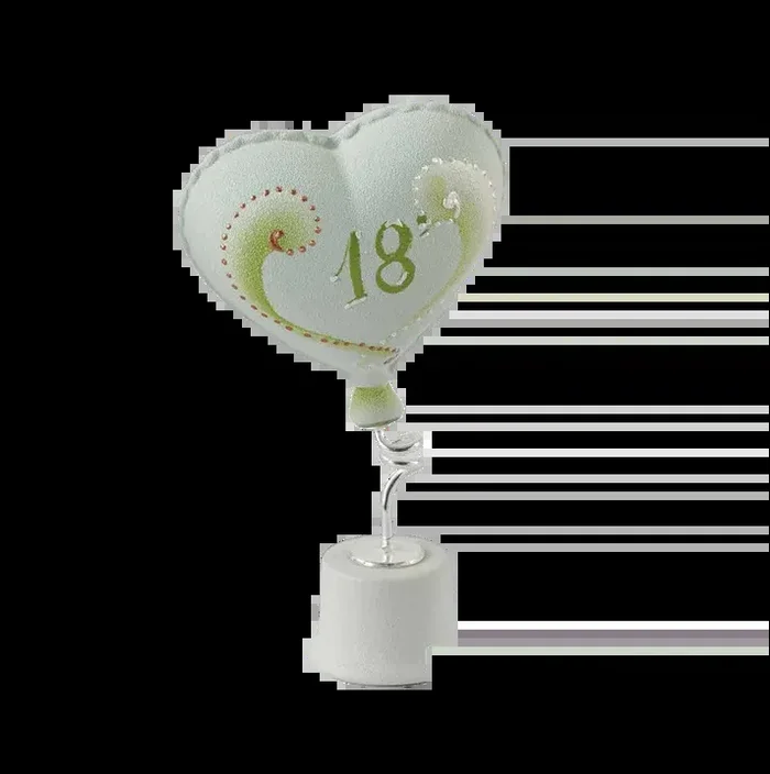 Bomboniera Stone Cuore Piccolo Personalizzabile su Base Verde