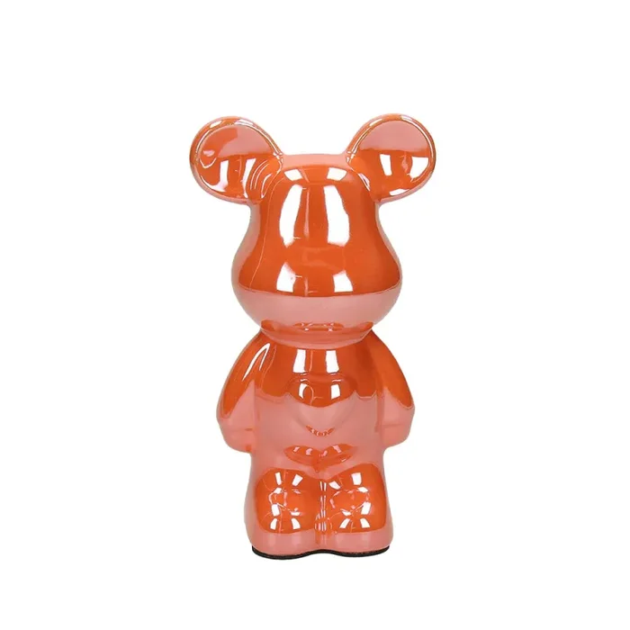 Bomboniera Tognana Orsetto H18 cm in Ceramica Arancio