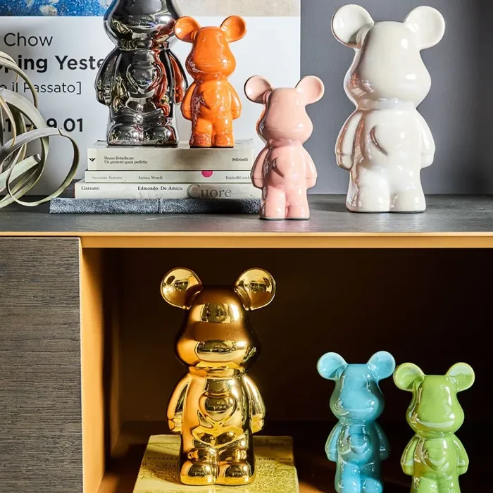 Bomboniera Tognana Orsetto H18 cm in Ceramica Verde - immagine 2