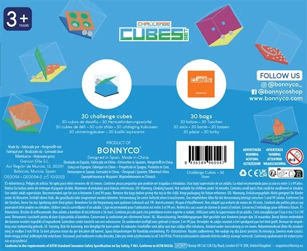 BONNYCO Cubi Rompicapo Bambini Gadget Compleanno Bambini Pack 30 Regalini Fine Festa Compleanno Gadget Compleanno Bambina Bambino Regalini Compleanno Bambini Invitati Pensierini Bambini Dopo Festa - immagine 2