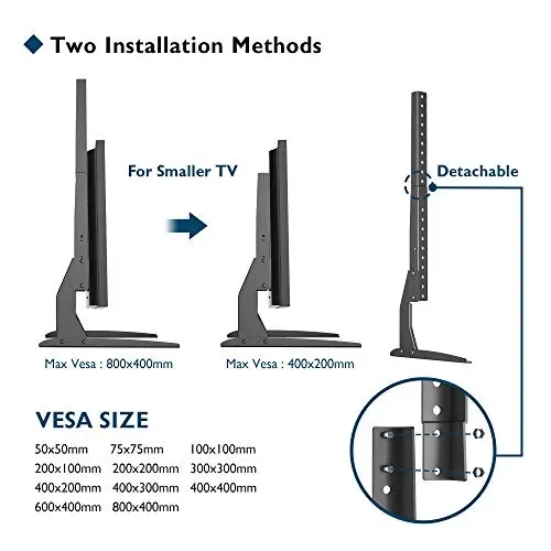 BONTEC Adatto per schermi TV da 22-65 pollici, può supportare in sicurezza… - immagine 3