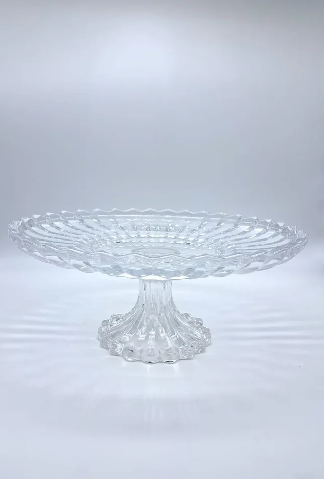 BONTURI CASA HOME DECORATION Alzata Vetro Janice D 29 Cm H 13 Cm Centrotavola