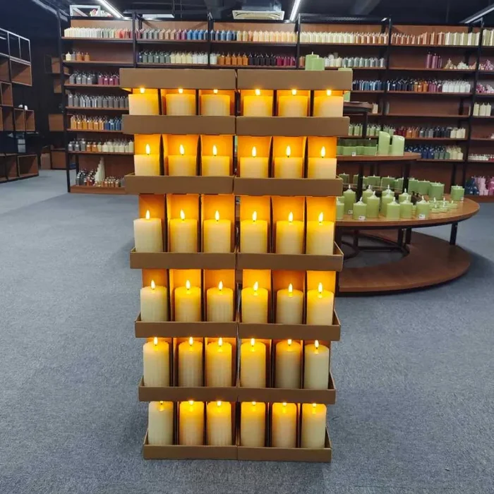 BONTURI CASA HOME DECORATION Candela Led H 14 Cm D 7 Cm Bianca Fornitura