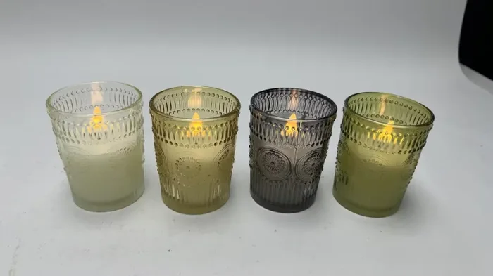 BONTURI CASA HOME DECORATION Candela Led Vetro 8 x 10 Cm Assortite 1 Pz Saldi