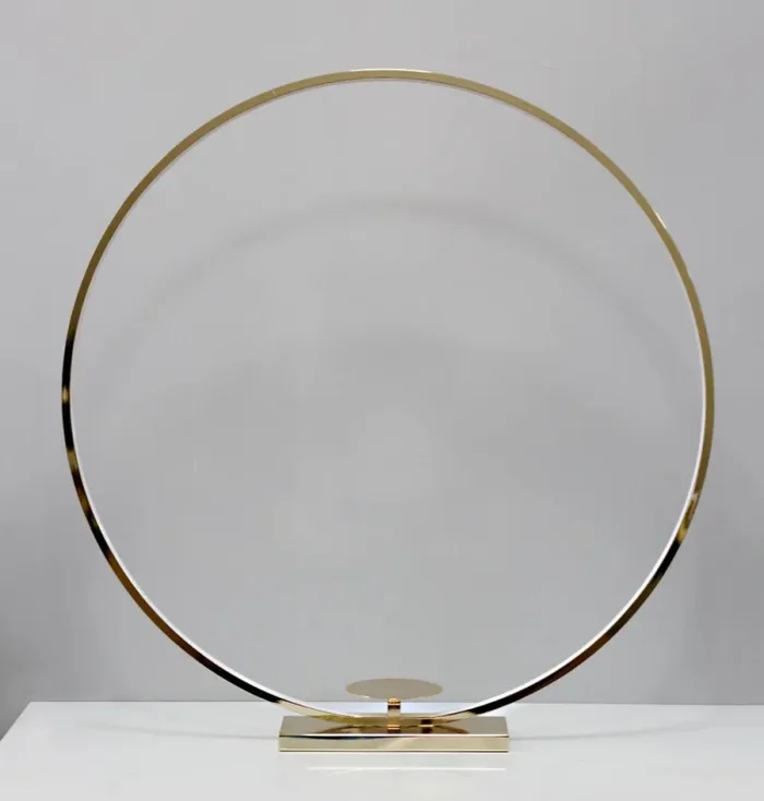 BONTURI CASA HOME DECORATION Cerchio Oro D 100 Cm Grande con Luci Led