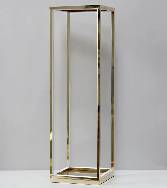 BONTURI CASA HOME DECORATION Lanterna Oro H 100 Cm 30 x 30 Cm Grande