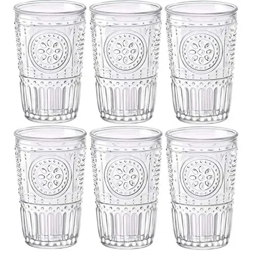 Bormioli Rocco Romantic Confezione 6 Bicchieri 30,5 cl, Vetro, Trasparente,…