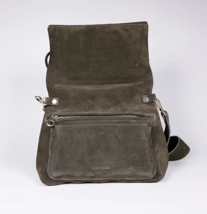 Borsa a Tracolla- Module Daim Pépé – Craie - immagine 3