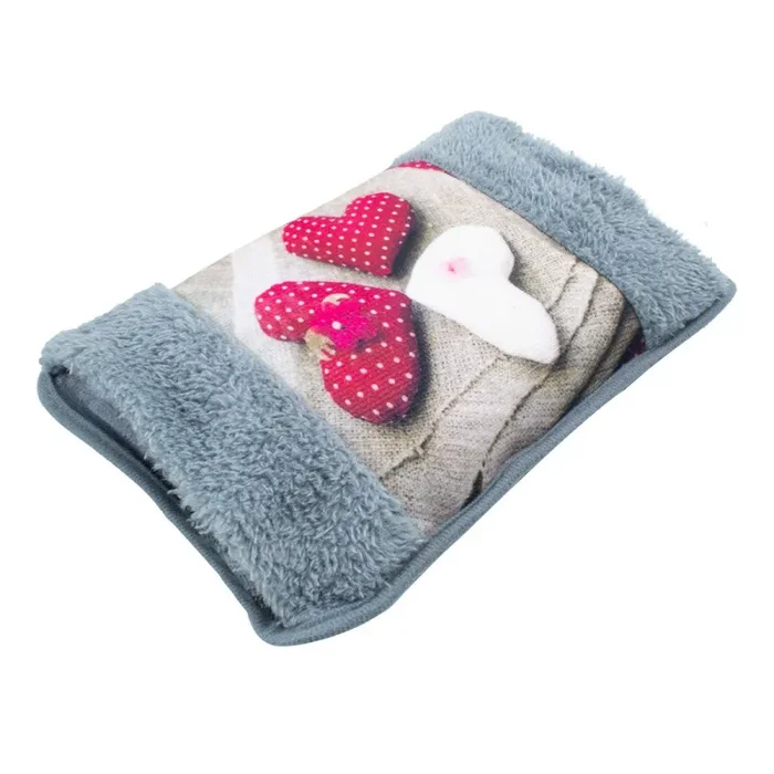 Borsa Acqua Calda Elettrica Scaldamani Ricaricabile Grigio - immagine 2