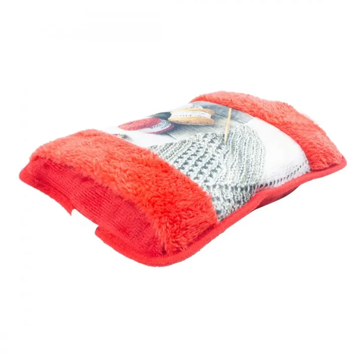 Borsa Acqua Calda Elettrica Scaldamani Ricaricabile Rosso - immagine 2
