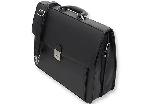 BORSA CARTELLA VENTIQUATTRORE PORTADOCUMENTI 24 ORE VALIGETTA DA Nero Ma32 Moda - immagine 2