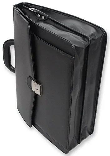 BORSA CARTELLA VENTIQUATTRORE PORTADOCUMENTI 24 ORE VALIGETTA DA Nero Ma32 Moda - immagine 3