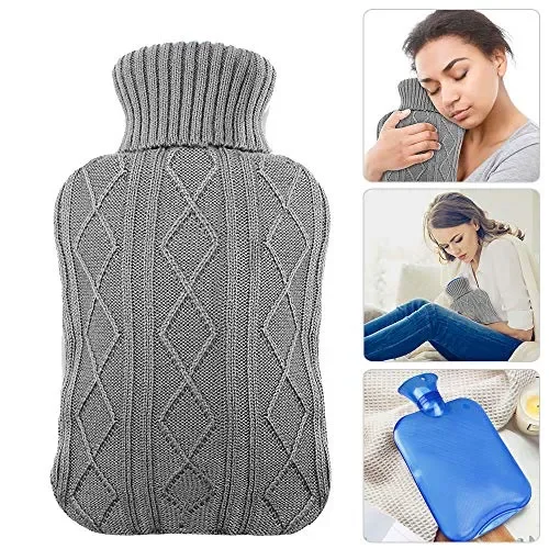 Borsa dell’acqua calda, AODOOR per l’acqua calda con Giacca a Grigio