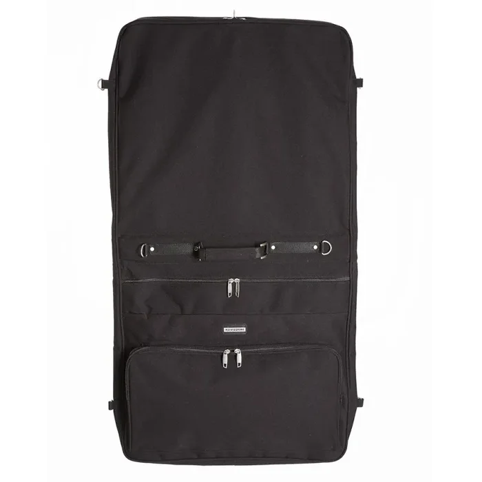 Borsa Porta Abiti Pieghevole in Poliestere con Tracolla e Scomparti Ravizzoni Malta Nero Moda - immagine 2