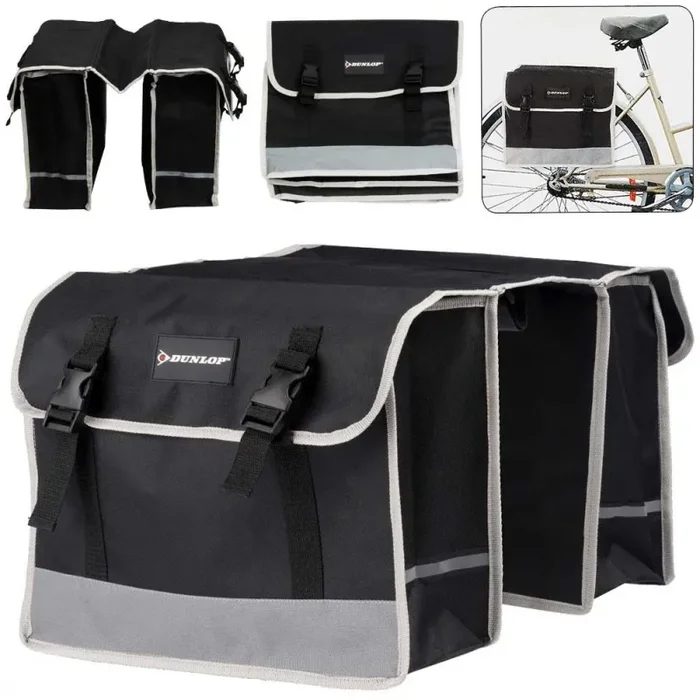 Borse Laterali Posteriori Bicicletta Borsa Doppia Porta Oggetti Bici Dunlop Moda