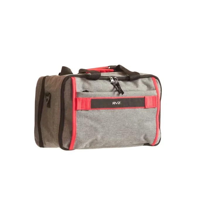 Borsone da Viaggio Bagaglio a Mano Capienza 20 lt Salvaspazio Underseat in Poliestere Ravizzoni Grigio e Rosso