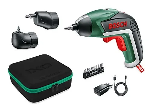 Bosch – Set da cacciavite a Batteria IXO (Testa ad Angolo, Testa Eccentrica,…
