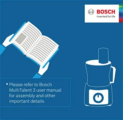 Bosch MCM3501M MultiTalent 3-Robot da Cucina Compatto, 800 W, Plastica,… - immagine 3