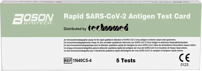 Boson Test Rapido per l’Antigene SARS-COV-2 – Confezione Singola (confezione 5 pezzi)