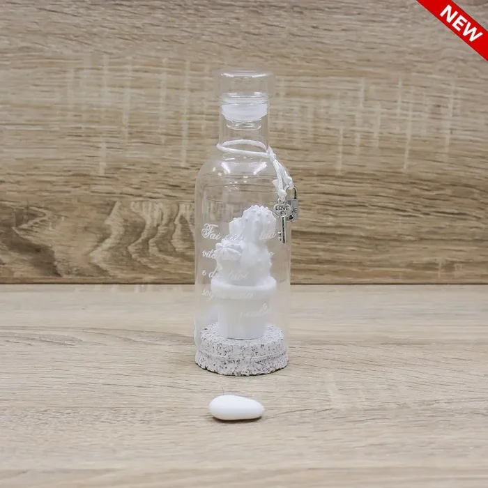 Bottiglia con Cactus, Chiave e Lucchetto In saldo