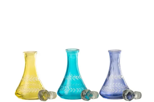 BOTTIGLIA DECORATIVA GIALLO Vendita calda online - immagine 3