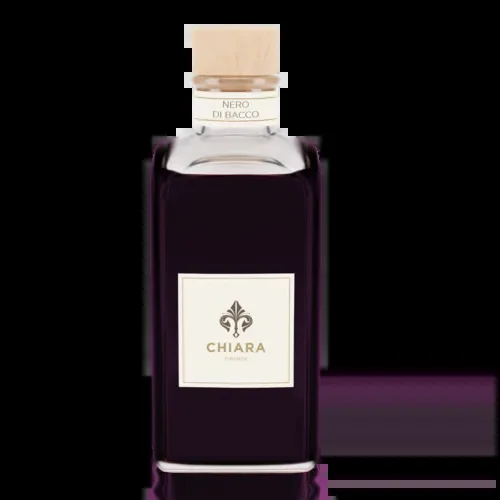 BOTTIGLIA IN VETRO 100ML-NERO DI BACCO CON ASTUCCIO E BACCHETTE