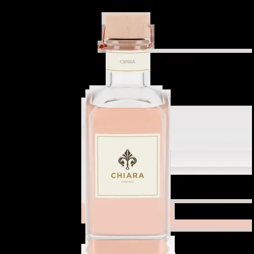 BOTTIGLIA IN VETRO 500ML-FRAGRANZA CIPRIA CON ASTUCCIO E BACCHETTE