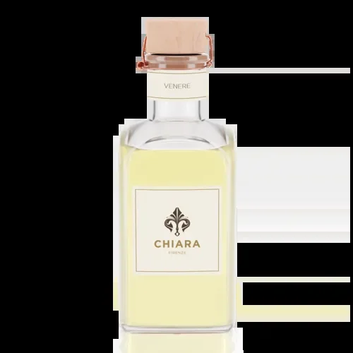 BOTTIGLIA IN VETRO 500ML-FRAGRANZA VENERE CON ASTUCCIO E BACCHETTE