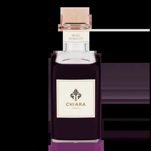 BOTTIGLIA IN VETRO 500ML-NERO DI BACCO CON ASTUCCIO E BACCHETTE