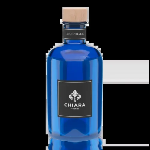 BOTTIGLIA IN VETRO SEMITRASPARENTE 100ML-MAESTRALE CON ASTUCCIO E BACCHETTE