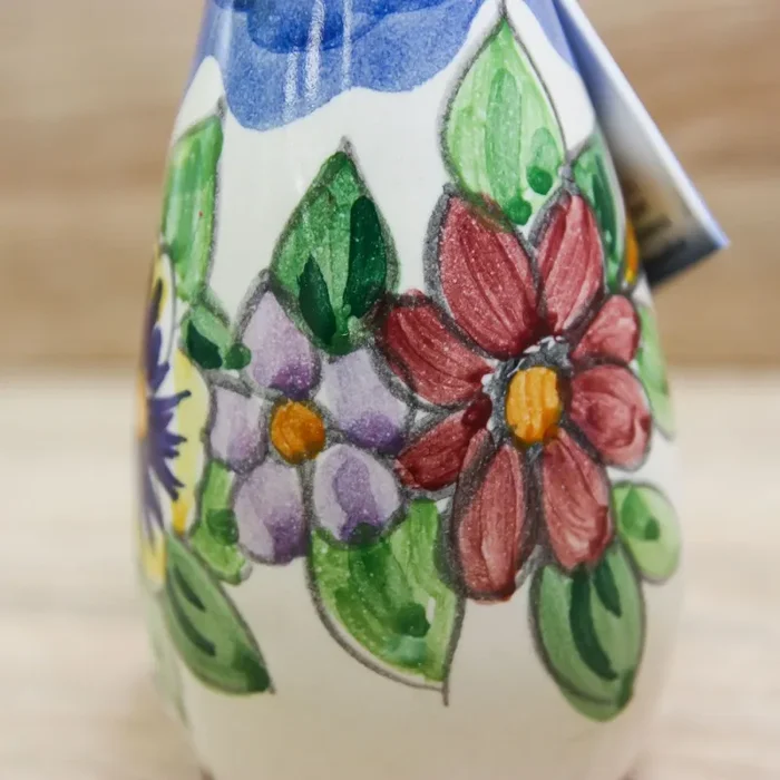 Bottiglia Liquore con Fiori Stile Vietrese Il Borgo di Vietri - immagine 2