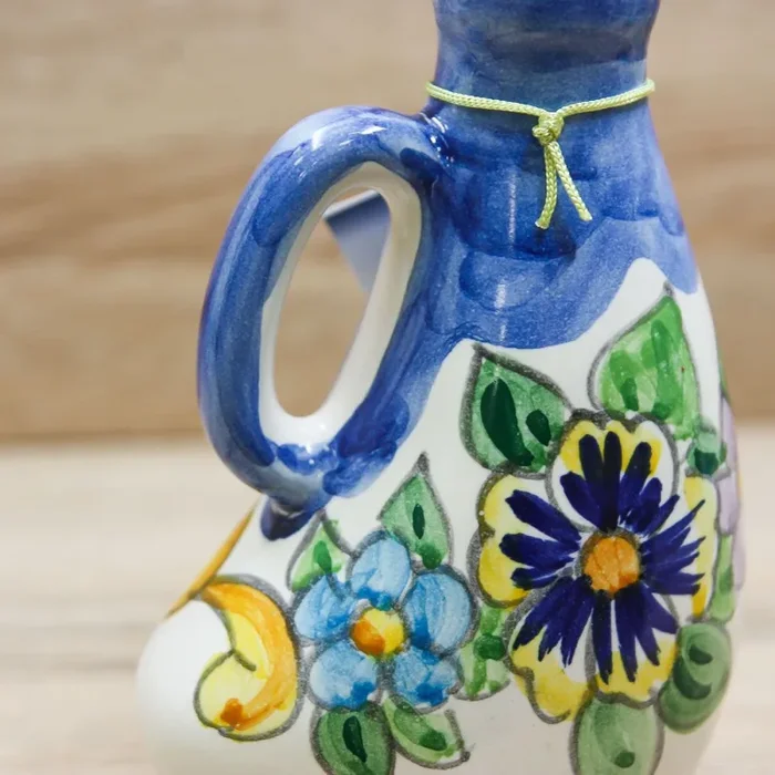 Bottiglia Liquore con Fiori Stile Vietrese Il Borgo di Vietri - immagine 3