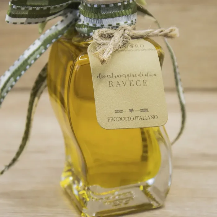 Bottiglia Onda Olio Extravergine di Oliva Ravece Limone Personalizzabile - immagine 3
