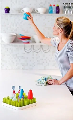 Bottiglia Stendino, Antibatterico Controsoffitto Stendino Per Biberon, verde - immagine 3