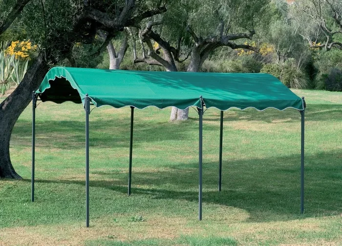 Box Auto da Esterno 3×4 mt Struttura in Ferro Bauer Verde