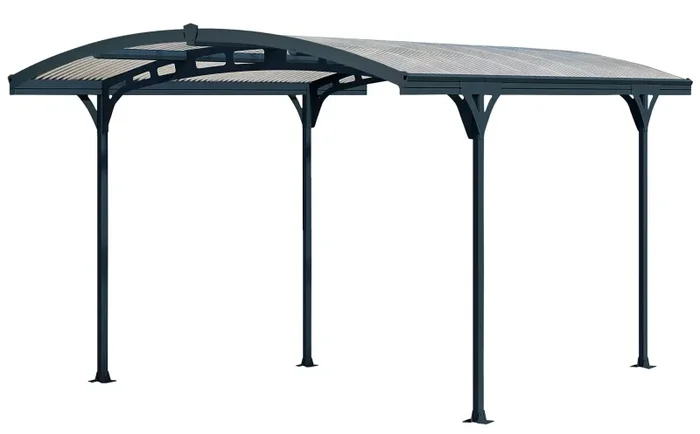 Box Auto da Esterno in Alluminio 287x495cm H239cm Onduline Carport Lucca Vendita calda