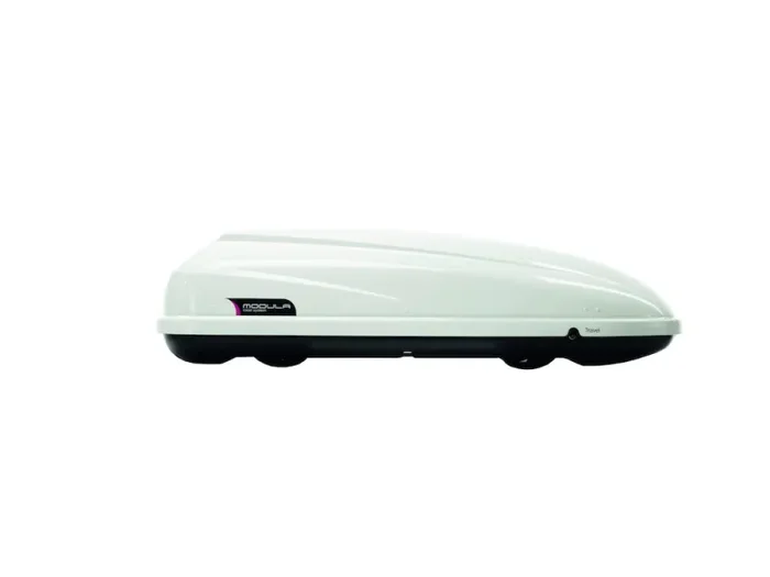 Box Cofano Auto Portatutto da Tetto 370L-650L Modula CS Travel Exclusive Bianco Lucido